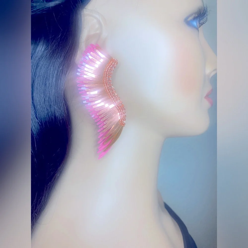 Mignonne Gavigan Madeline Metallic Peach Earrings